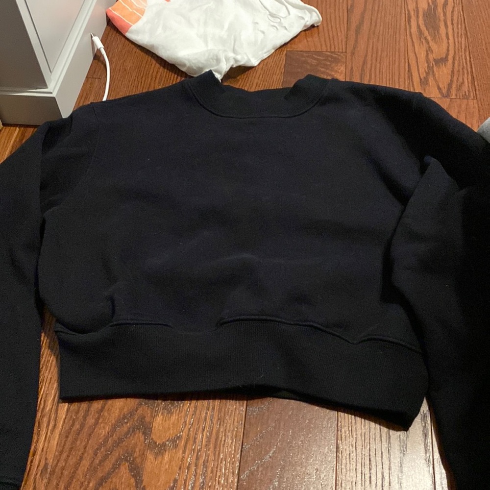 aritzia cropped crew neck